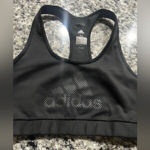 Adidas Black Racerback sports bra